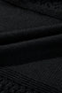 Eyelet Pattern Detail V Neck Drop Shoulder Sweater